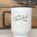 Personalized Grandad Travel Mug: Scattered Star Stainless Steel