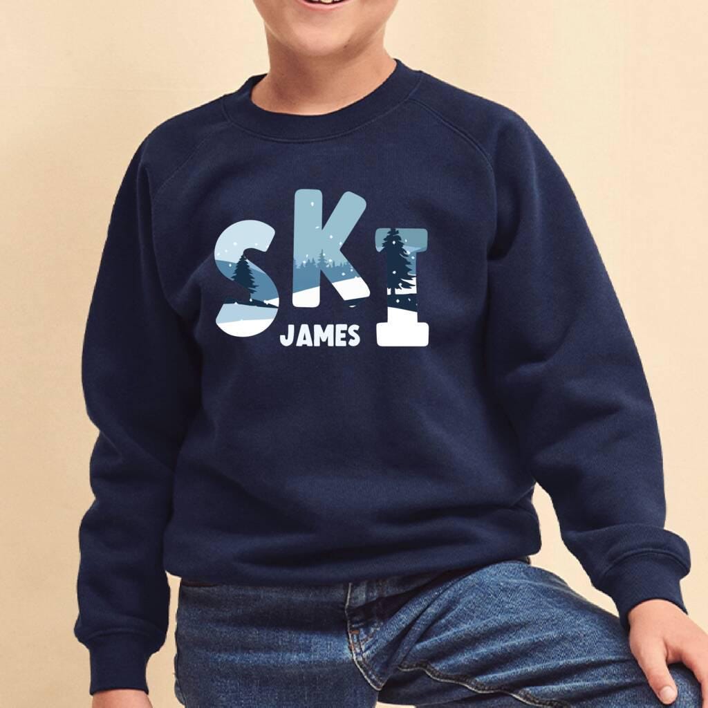 Personalised Kids Ski Jumper