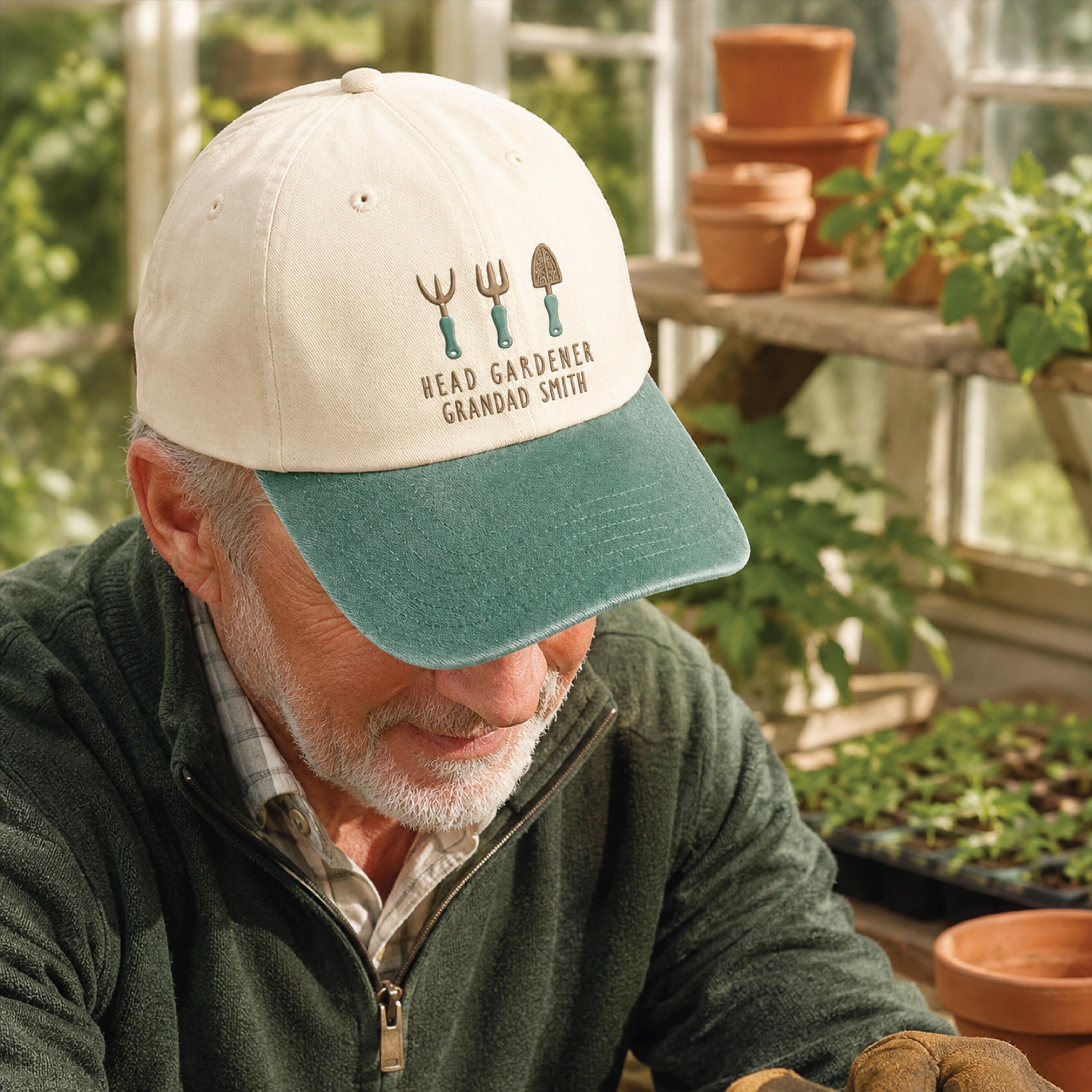 Personalised Head Gardener Cap