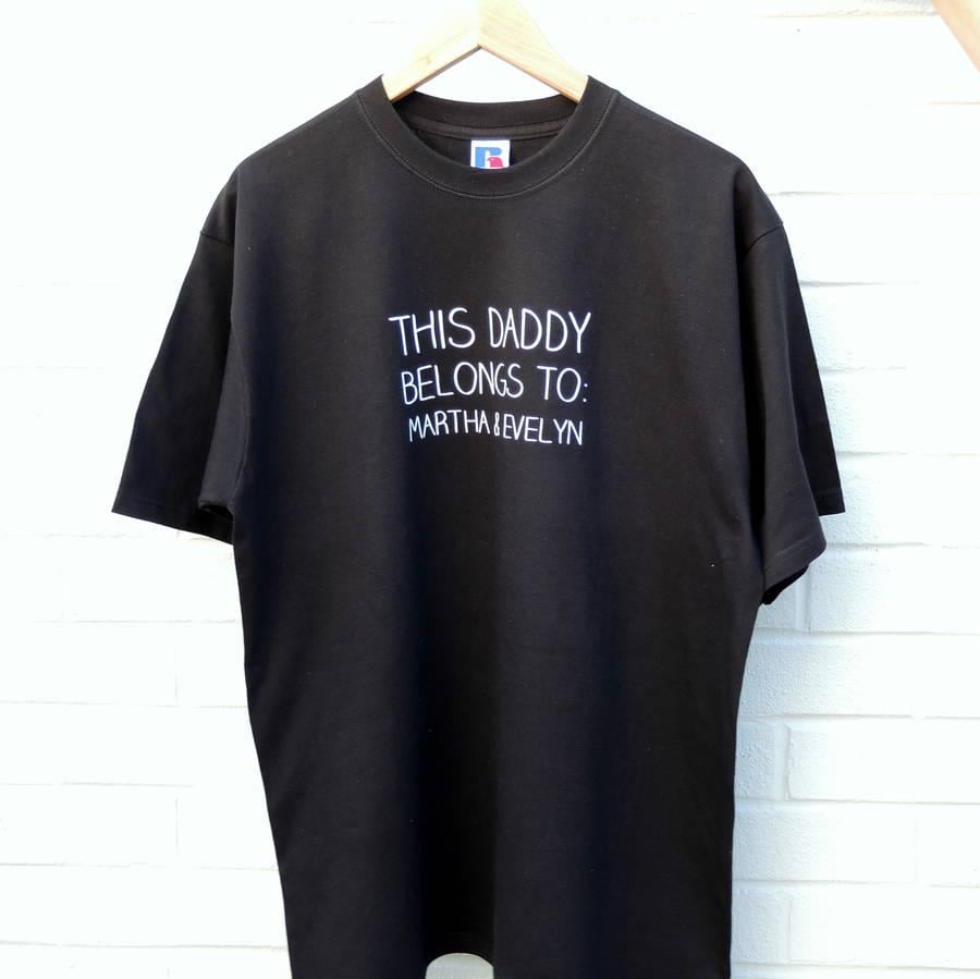 Men's Personalised Daddy T Shirt