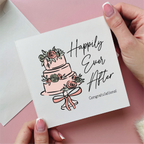 Wedding Cake Happily Ever After Wedding Card