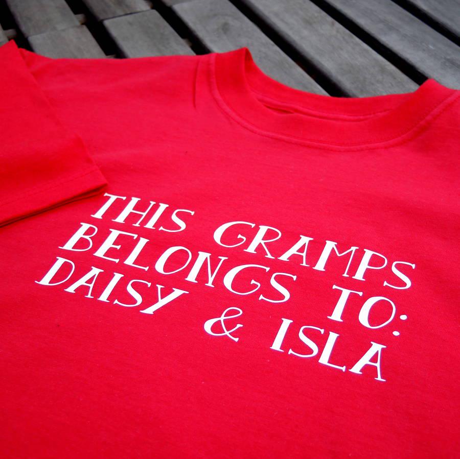 Personalized Grandad T-Shirt: Grandkids Names, Father's Day Gift