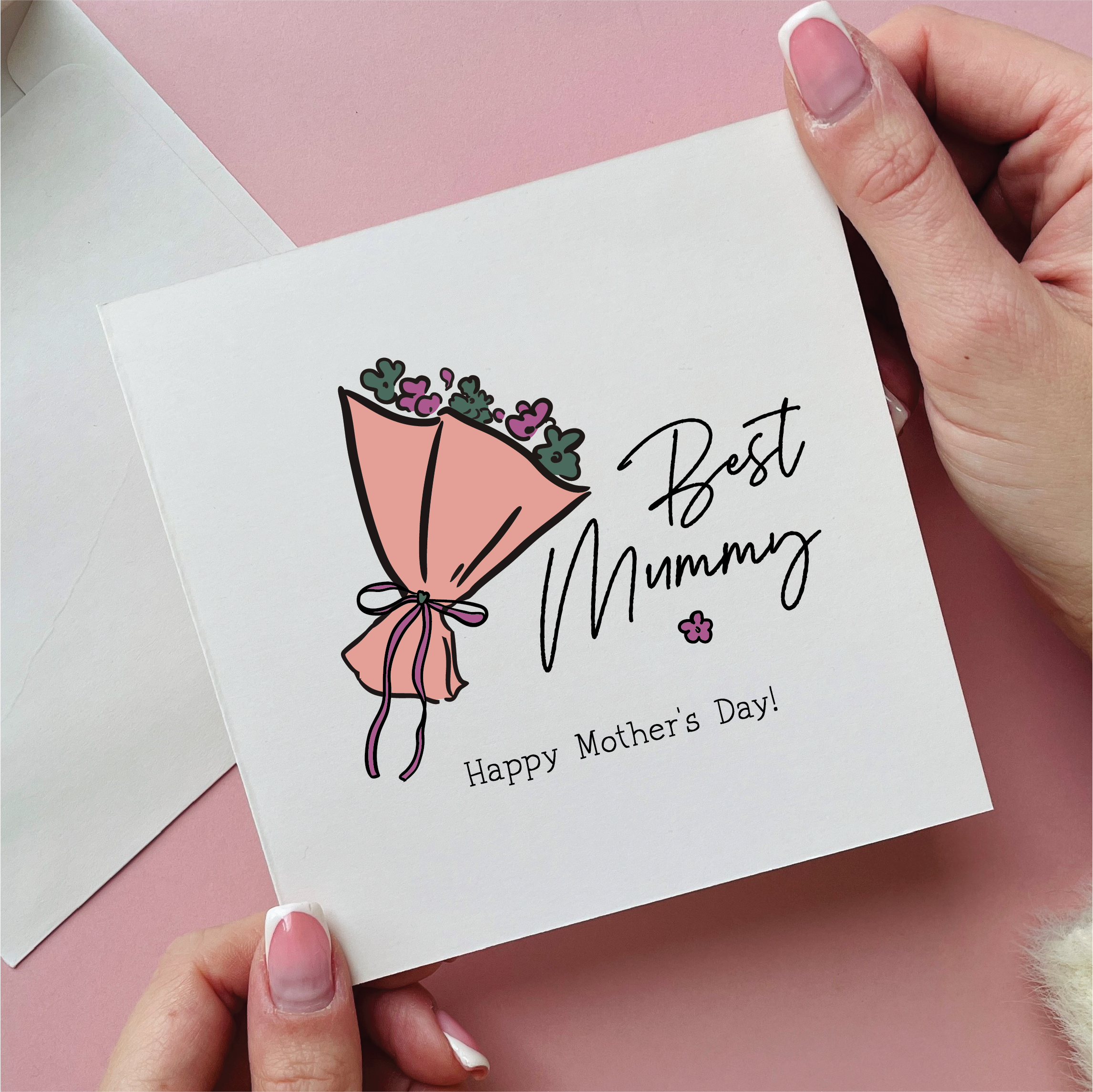 Bunch Of Flowers Best Mummy Mother's Day Card