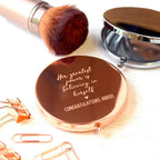 Engraved Exam Congratulations Compact Mirror