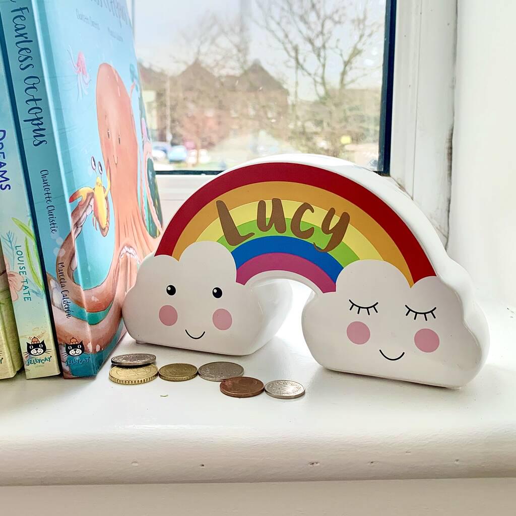 Personalised Rainbow Moneybox