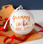 Personalised Grandparent To Be Bauble