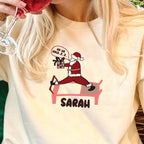 Personalised Santa Reformer Pilates Ho Ho Hold Christmas Jumper