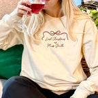 Embroidered Personalised Last Christmas As A Miss Jumper