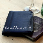 Personalised Aeroplane Swirl Passport Cover