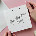 Best Step Mum Ever Hearts Card