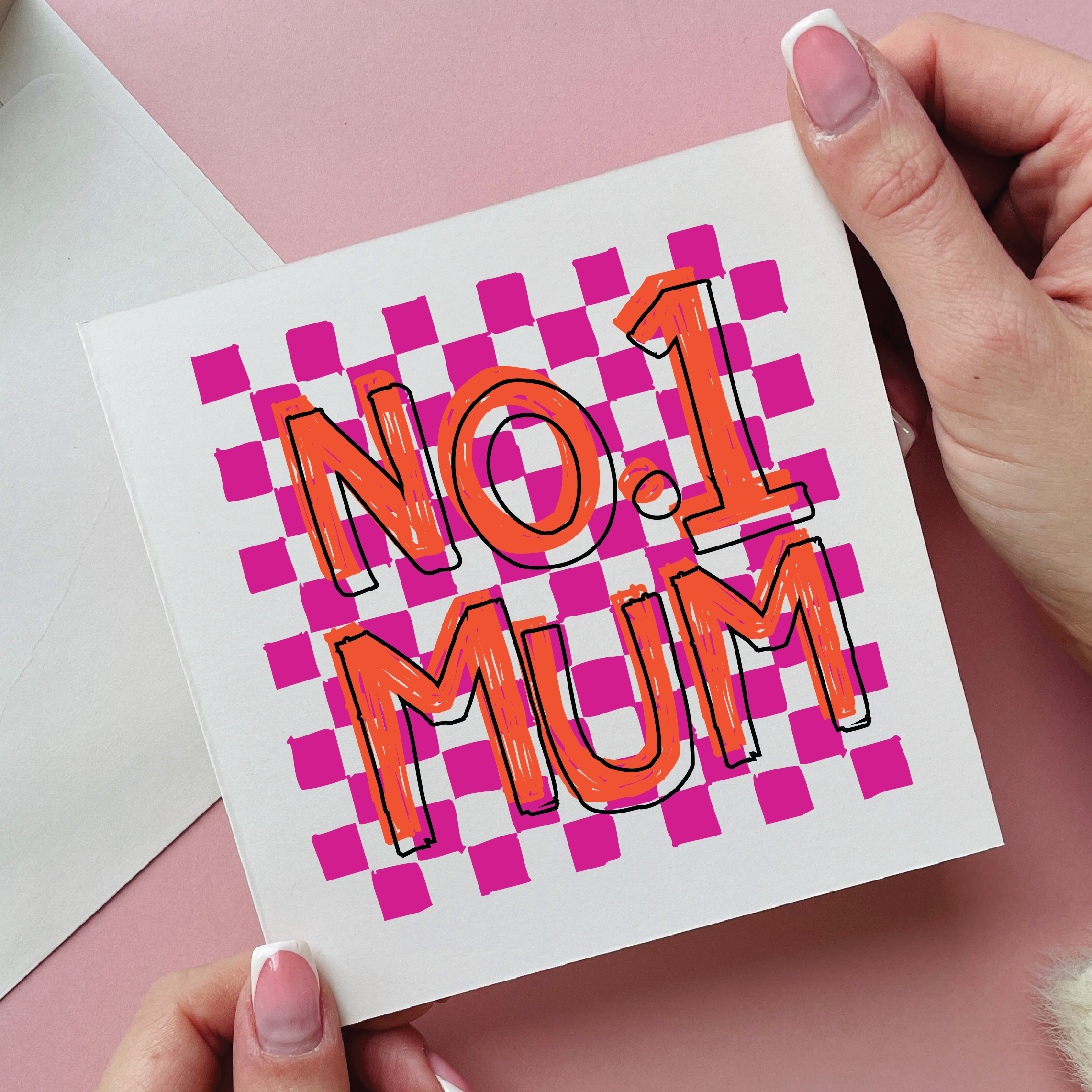 Checkerboard No.1 Mum Card