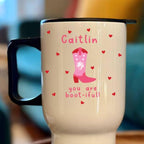 Personalised Bootiful Cowgirl Travel Mug