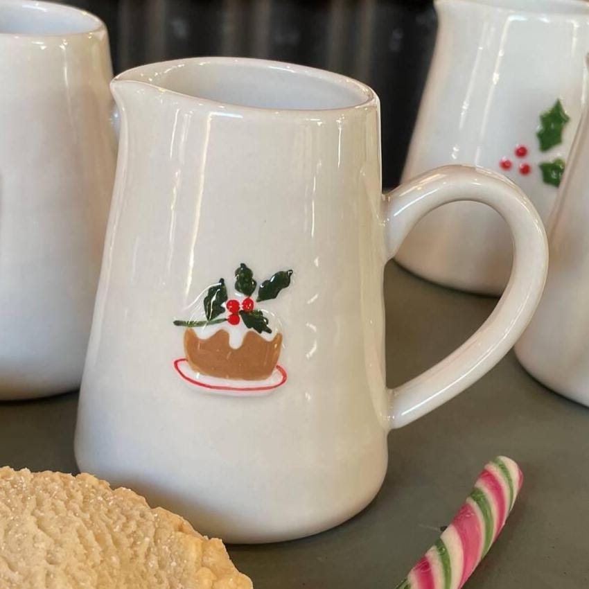 3D Christmas Pudding Milk Jug