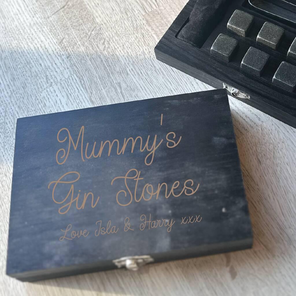 Personalised Gin Stones Gift Set