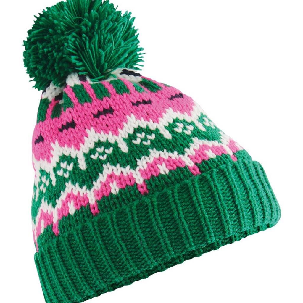 Personalised Retro Ski Hat For Winter