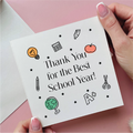 Drawings Thank You School Year Teacher Card