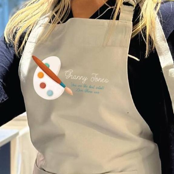Personalised Artist Painting Apron