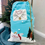 Personalised Letter To Santa Polar Bear Santa Sack