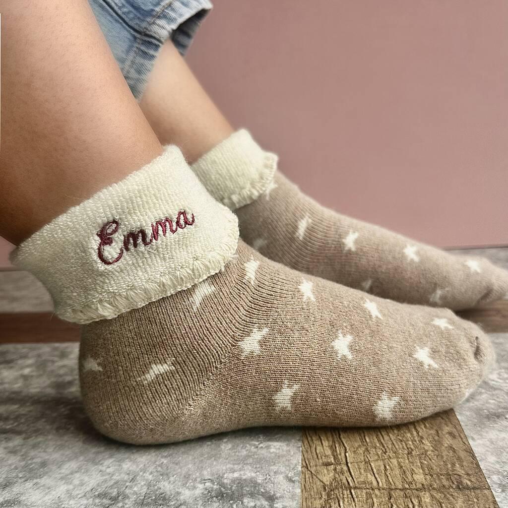 Personalised Super Soft Cosy Socks