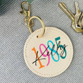 Personalised 40th Birthday Birth Year Keyring