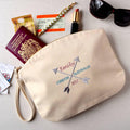 Personalised Embroidered Travel Pouch