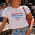No Idea Who's Winning England Football Baby Tee T Shirt