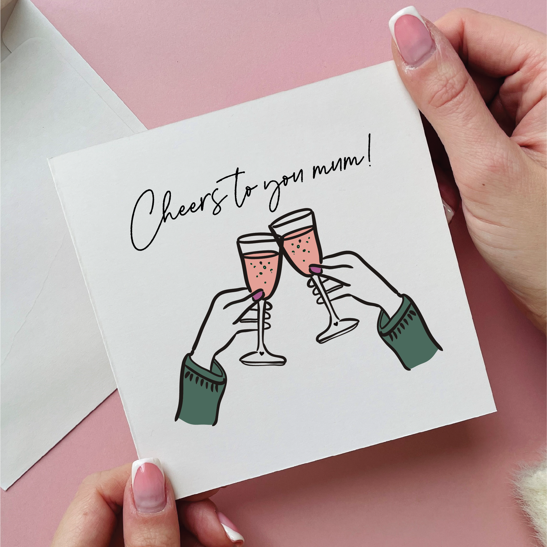Cheers to you mum card