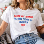 No Idea Who's Winning England Football Baby Tee T Shirt
