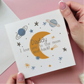 Moon And Back Father's Day Card