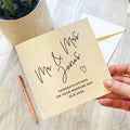 Personalised Script Wedding Card