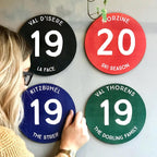 Personalised Ski Piste Sign: Custom Ski Resort Wood Decor