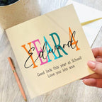 Personalised Year Four Back To School Good Luck Card