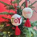 Personalised Joy Hook Christmas Bauble
