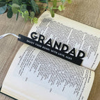 Block Font Personalised Bookmark