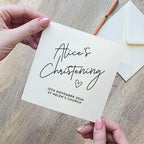 Personalised Christening Card