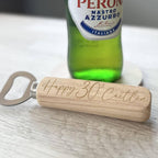 Personalised Wooden 30th Birthday Bottle Opener