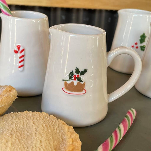 3D Christmas Pudding Milk Jug