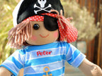 Personalised Boys' Peter Pirate Rag Doll