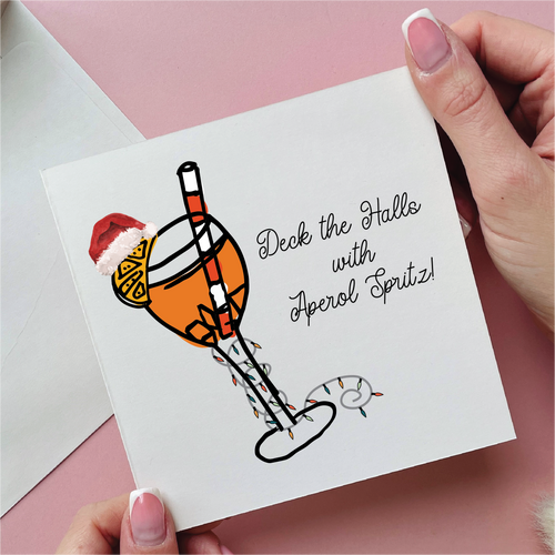 Aperol Spritz Christmas Card