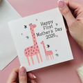 First Mother's Day Card With Giraffe