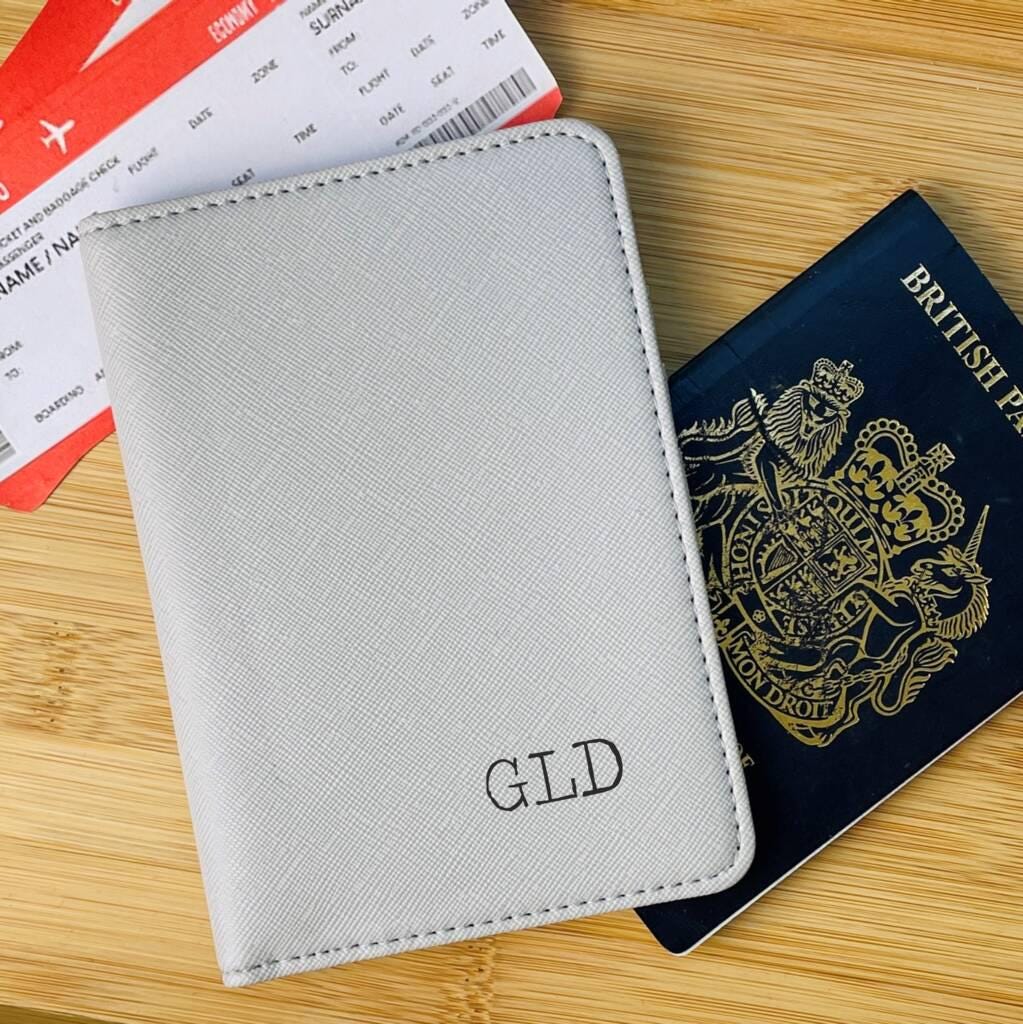 Personalised Initial Passport Holder