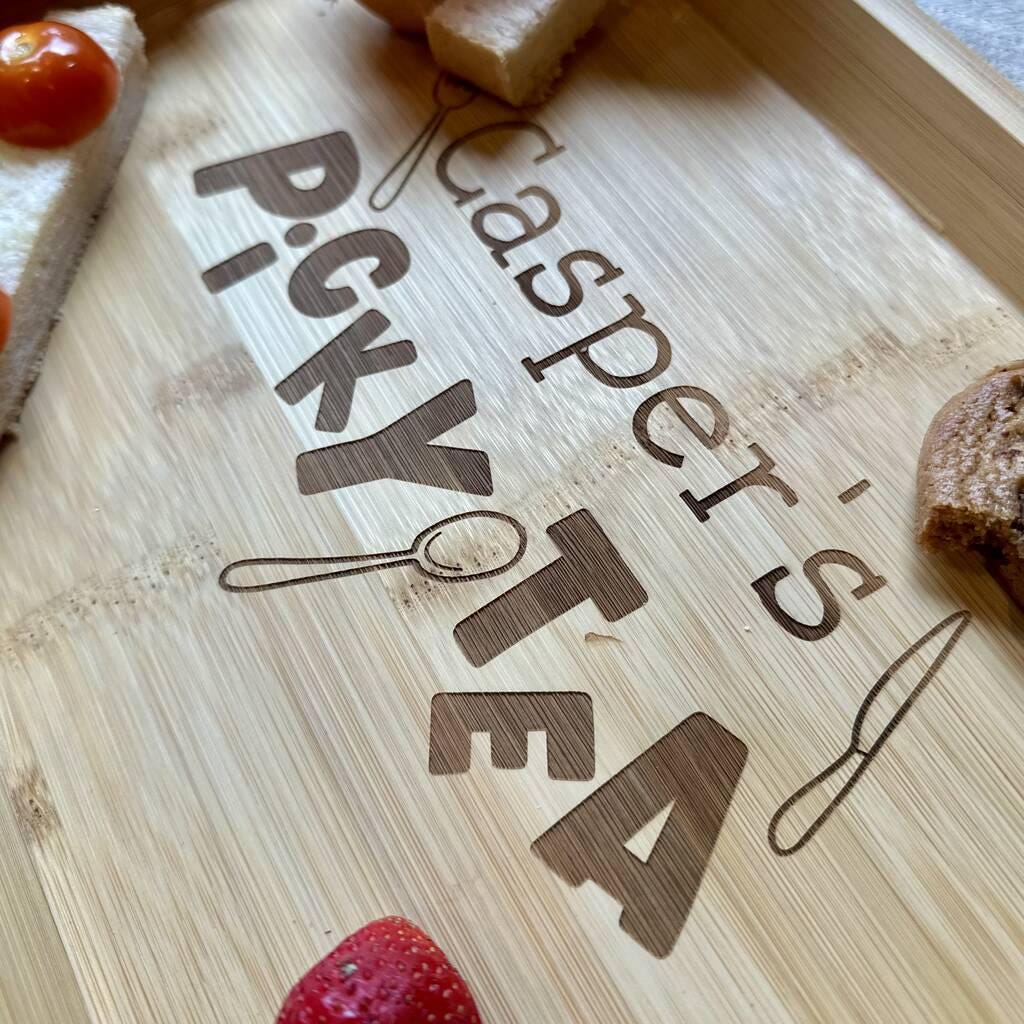 Personalised Kids Picky Tea Platter Plate