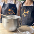 Personalised Set Of Two Love Heart Aprons