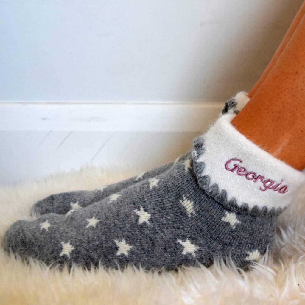 Mummy And Baby Personalised Matching Soft Socks