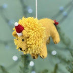 Personalised Felt Lion Christmas Bauble