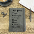 Personalised Acrostic Teacher Notebook