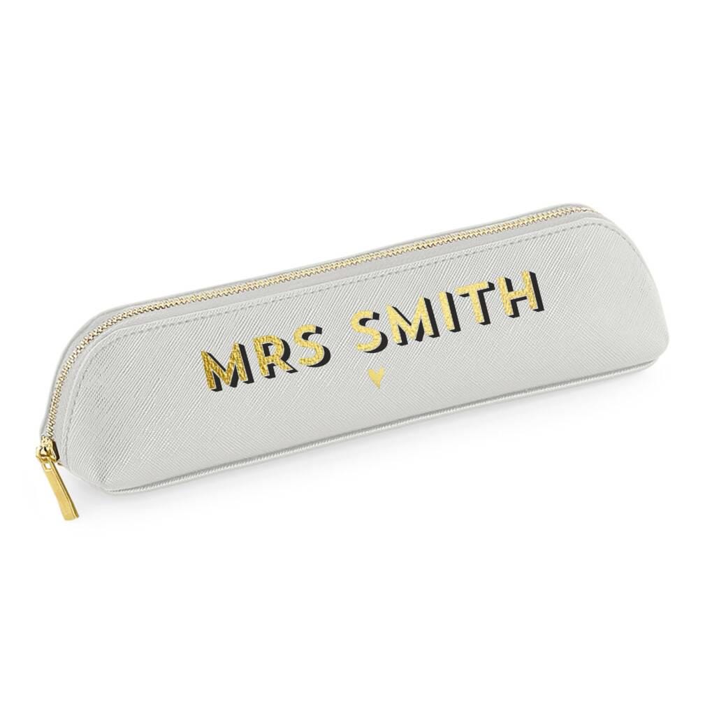 Personalised Shadow Name Teacher Pencil Case