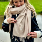 Personalised Staggered Initial Scarf