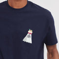 Personalised Badminton Christmas Pudding T Shirt