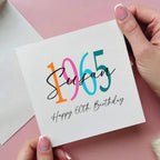 Personalised Birth Year 60th Birthday Card